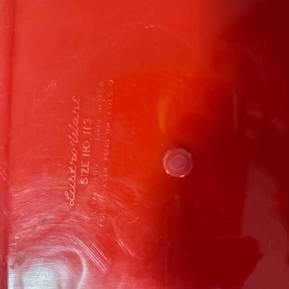 Lustro-Ware Red Vintage 2-Pc Plastic Cookies and Sugar Set - Picture 7 of 7